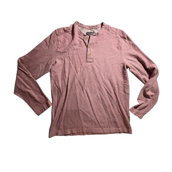 Abercrombie & Fitch Men’s Henley | Reddish Pink | Graphic Detail | M | EUC - Picture 1 of 8